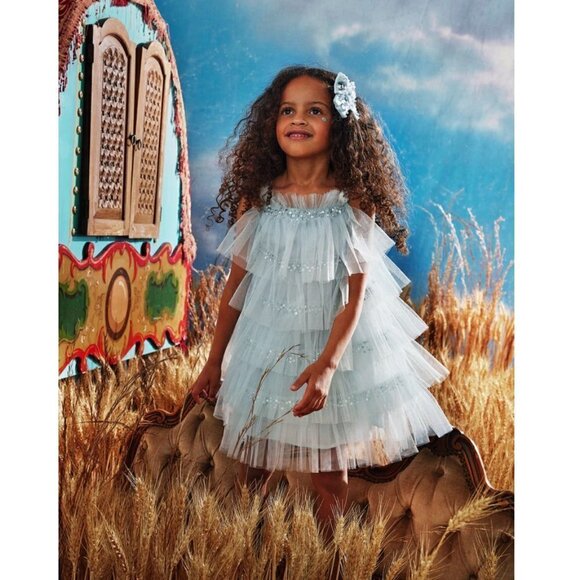 TUTU DU MONDE Mahala Tulle Dress in Icicle Size 3-6 Months - Picture 3 of 8